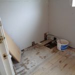 Bathroom Walls boarded ready for tiling