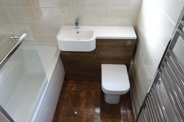 Bathroom Fitted with Tavistock Match Vanity in Havana Oak Earlsdon Bathrooms