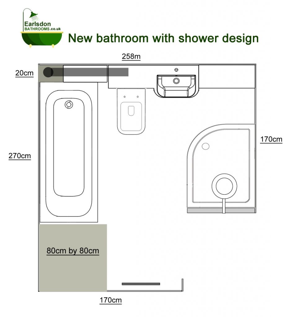 Bathroom with Separate Toilet Opened into Large Bathroom Earlsdon