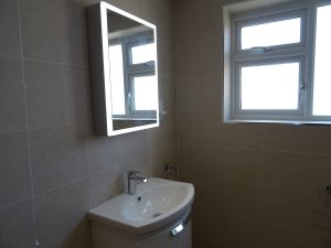 Bathroom Warwick with Vanity Basin and LED Mirror  Cabinet
