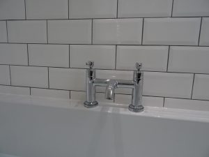 Traditional bathroom with Tavistock Marston Bath Filler Mixer Tap