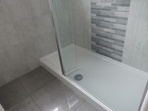 Stone resin walk in shower tray fitted Armstrong Close Whitnash Leamington Spa